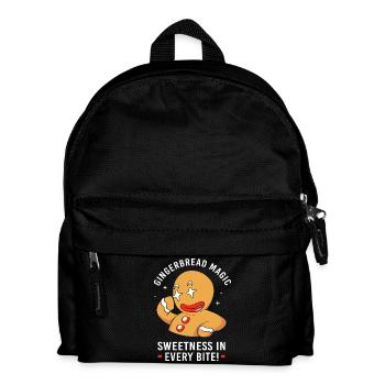 Gingerbread man Christmas gingerbread - Kids' Backpack - black - Front