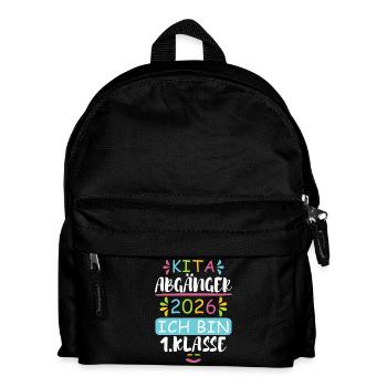 Kita Abgänger 2026 - Kinder Rucksack - Schwarz - Vorne
