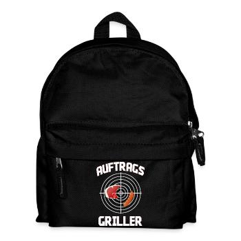 BBQ Grillen Vatertag Männertag Geschenk - Kinder Rucksack - Schwarz - Vorne