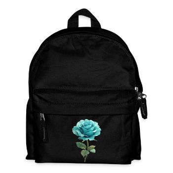 Turquoise Blue Rose - Kids' Backpack - black - Front