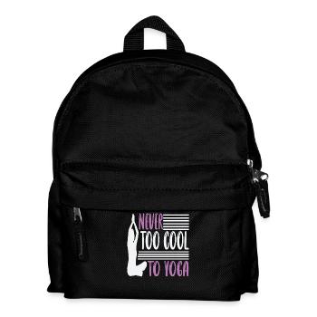 Jamais trop cool pour le yoga - Sac à dos Enfant - noir - Devant