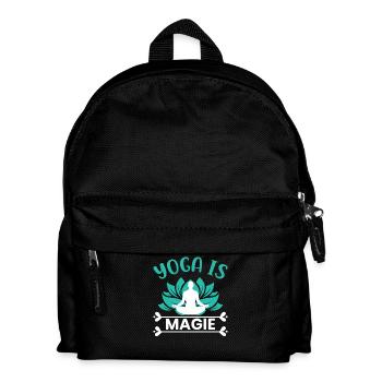 Le yoga, c’est la magie des hommes - Sac à dos Enfant - noir - Devant