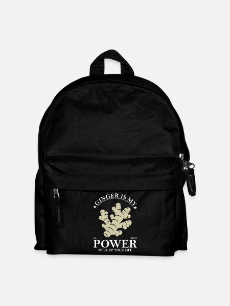 Ginger Is My Power Design - Kids' Backpack - black