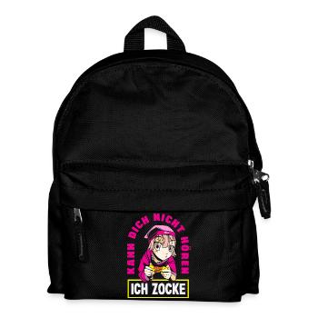 Je ne t’entends pas – je joue - Sac à dos Enfant - noir - Devant