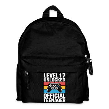 Level 17 freigeschaltet: Offizieller Teenager - Kinder Rucksack - Schwarz - Vorne