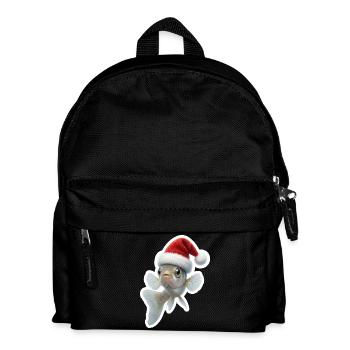 Bubbling Guppy Fish Christmas Greeting - Kids' Backpack - black - Front