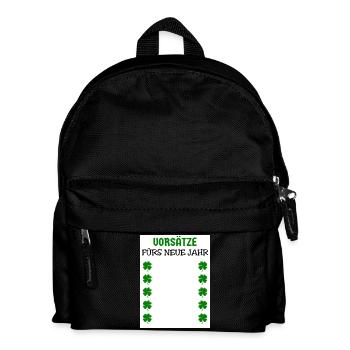 Résolutions du Nouvel An Trèfles du réveillon du Nouvel An - Sac à dos Enfant - noir - Devant
