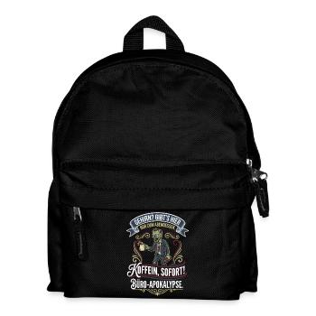 Coffee Zombie Office Apocalypse - Kids' Backpack - black - Front