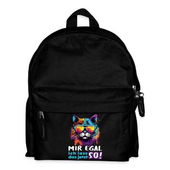 Mir egal! Ich lass das jetzt so!  - Kinder Rucksack - Schwarz - Vorne