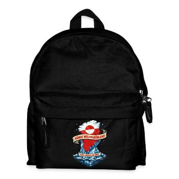 Droit international : Le Groenland donne - Sac à dos Enfant - noir - Devant