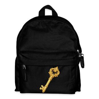 Clé d’Ornement en Or - Sac à dos Enfant - noir - Devant