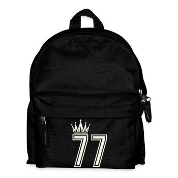 Königliche 77 Ziffern - Kinder Rucksack - Schwarz - Vorne