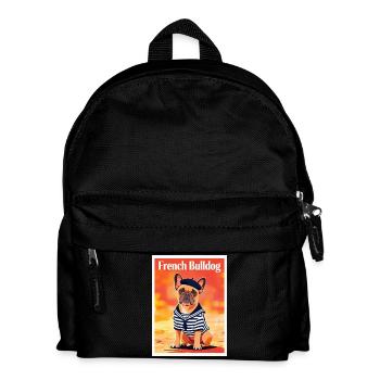 Marine Bulldog Sailor - Kinder Rucksack - Schwarz - Vorne