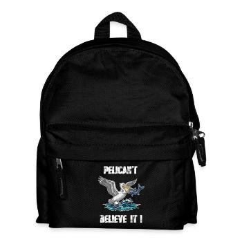 Pelikan-Pelikan-Humor - Kinder Rucksack - Schwarz - Vorne