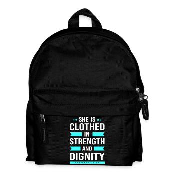 Bible Verse Chapter 31 Bible Proverb Jesus Christ - Kids' Backpack - black - Front