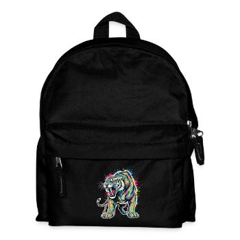Neon Tiger Artistic Force - Kids' Backpack - black - Front