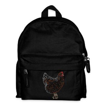 Rooster or Hen - Kids' Backpack - black - Front