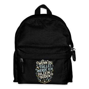 Si tu tombes, je serai là - Sac à dos Enfant - noir - Devant