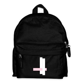 White Towers with Pink Ribbon - Kids' Backpack - black - Front