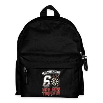 60. Geburtstag Dart Triple 20 - Kinder Rucksack - Schwarz - Vorne