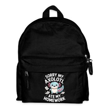 Axolotl Ate My Homework - Kids' Backpack - black - Front