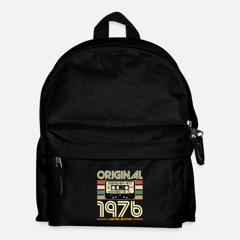 Original 1976 Cassette Vintage - Kids' Backpack - black