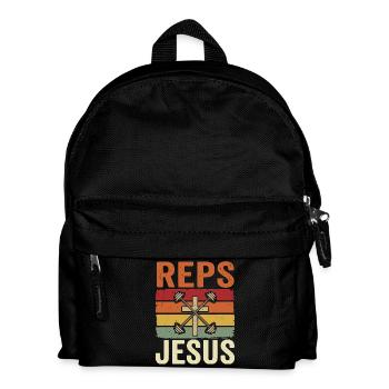 Reps For Jesus Men Religious - Kids' Backpack - black - Front