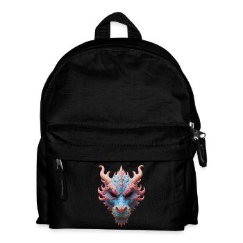 Aurora-Drachenmaske - Kinder Rucksack - Schwarz - Vorne