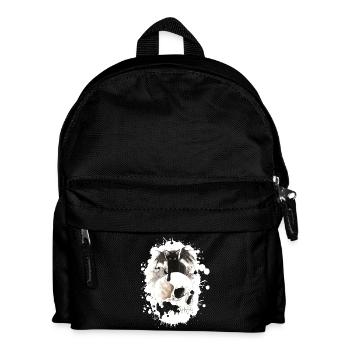 Chat sorcier sur un crâne - Sac à dos Enfant - noir - Devant