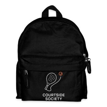 Courtside Paddel Gesellschaft - Kinder Rucksack - Schwarz - Vorne