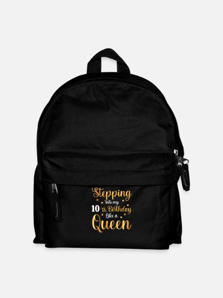 Birthday Queen 10 - Kinder Rucksack - Schwarz
