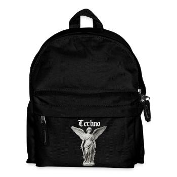 Techno Angel Gothic Statue Motif - Kids' Backpack - black - Front