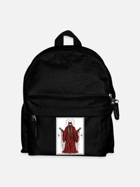 Karmesinrote Augenbindende Entität Halloween - Kinder Rucksack - Schwarz