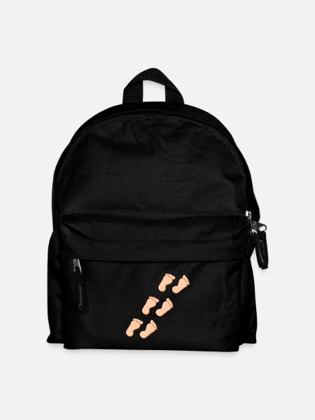 Fuß Füße Fußpflege Podologie Geschenk Geschenkidee - Kinder Rucksack - Schwarz