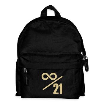 Bitcoin 21 Millionen Limit - Unendlich Wertvoll - Kinder Rucksack - Schwarz - Vorne