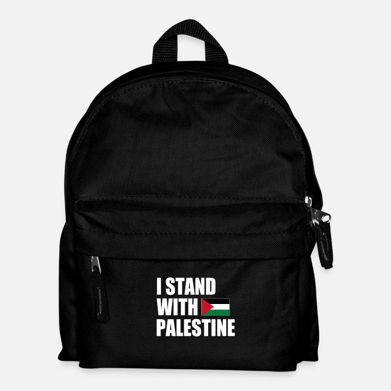 I stand with palestine - Kids' Backpack - black