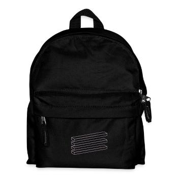 Geometrie Optik Täuschung Illusion Brett Quader - Kinder Rucksack - Schwarz - Vorne