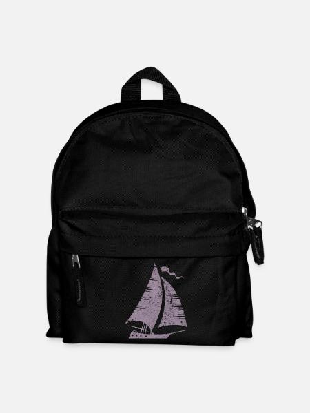 Segelboot Segeln Segler - Kinder Rucksack - Schwarz