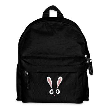 Hase Häschen Osterhase Grunge - Kinder Rucksack - Schwarz - Vorne