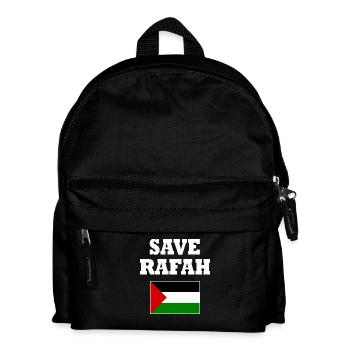 Save rafah - Kids' Backpack - black - Front