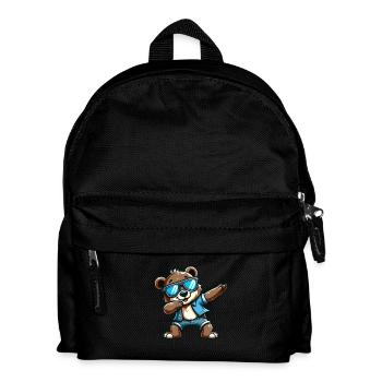 Cool Bear Dabbing - Kinder Rucksack - Schwarz - Vorne