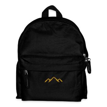 Berg Bergsteigen - Kinder Rucksack - Schwarz - Vorne