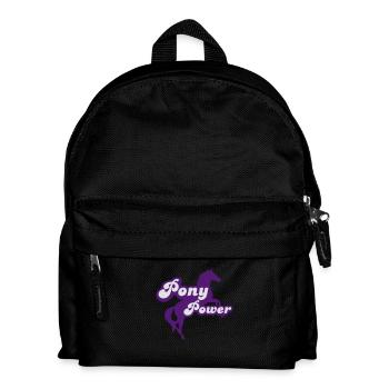 Pony - Kinder Rucksack - Schwarz - Vorne