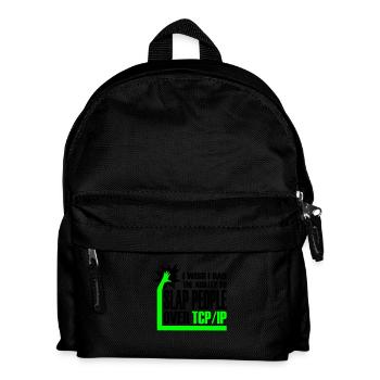 slap_over_tcp_ip - Kids' Backpack - black - Front