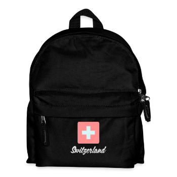 Drapeau national de la Suisse - Sac à dos Enfant - noir - Devant