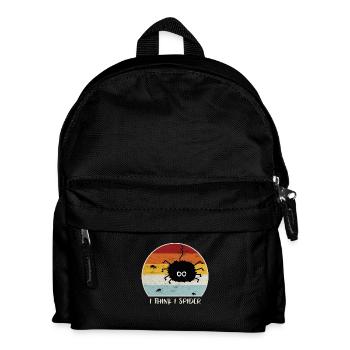 Je pense que je Spider Retro - Sac à dos Enfant - noir - Devant