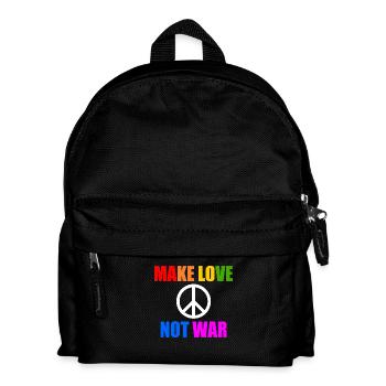 Make love not war - Kids' Backpack - black - Front