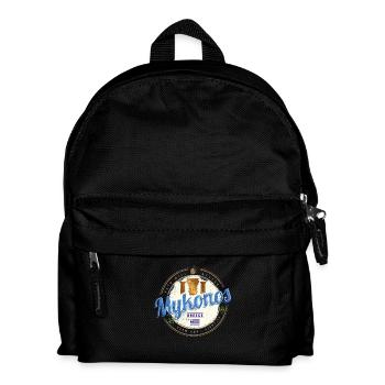 Mykonos Cyclades Islands Greece Souvenir - Kids' Backpack - black - Front