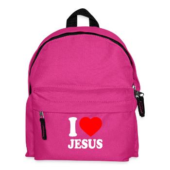 I love jesus - Kids' Backpack - fuchsia - Front