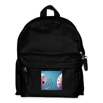 Autistic Art - Beziehung - Kinder Rucksack - Schwarz - Vorne